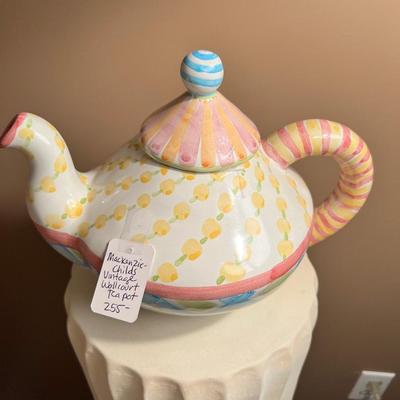 Mackenzie-Childs Vintage Wallcourt Teapot