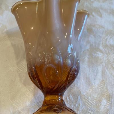 Fenton cameo lily of the valley vase