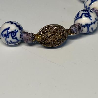1970’s porcelain bead necklace