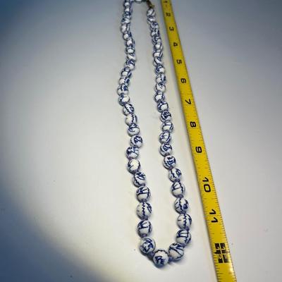 1970’s porcelain bead necklace