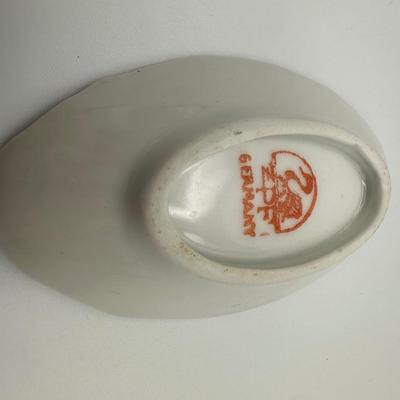 Germany Oval Dish Set with Rose Design