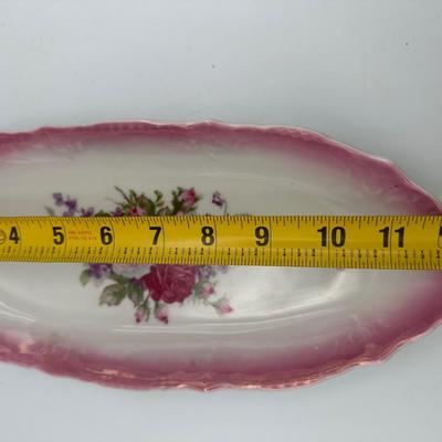Germany Oval Dish Set with Rose Design