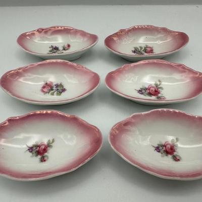 Germany Oval Dish Set with Rose Design