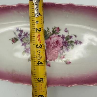 Germany Oval Dish Set with Rose Design