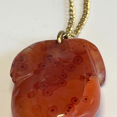Asian carved necklace