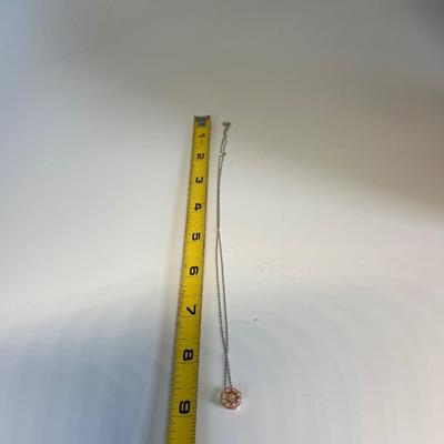 Pink 9.25 necklace with cubic Z’s