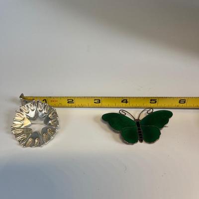 Two sterling Juhls’ Norway pins