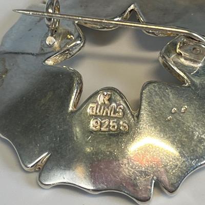 Two sterling Juhls’ Norway pins