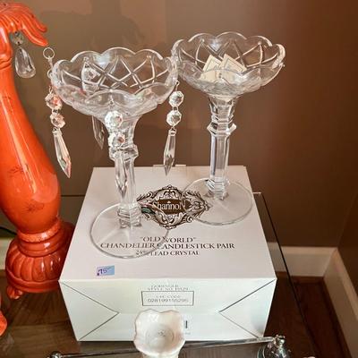 Shannon “Old World” chandelier candlestick pair of 2
