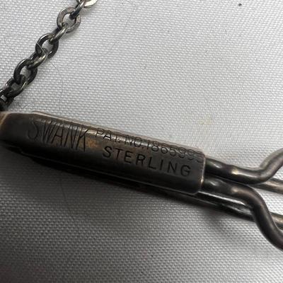 Swank Sterling Silver Tie Clip & More (K-RG)