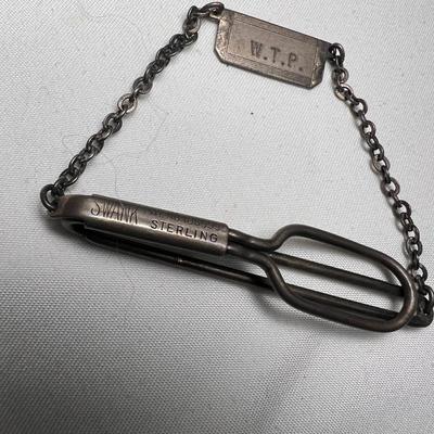 Swank Sterling Silver Tie Clip & More (K-RG)