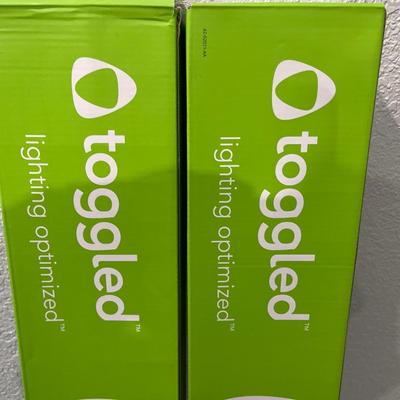 Two LED direct wire shop lights