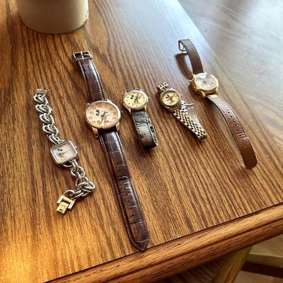 Set of 6 Vintage Disney Watches – Mickey & Friends Collection