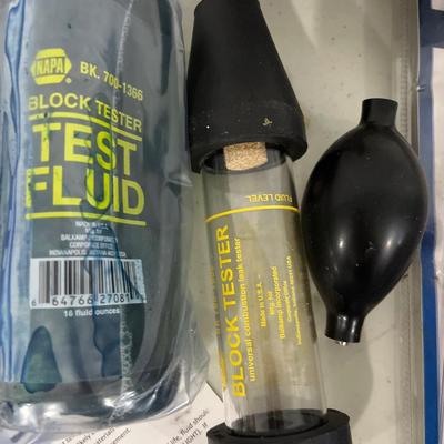 In-line, spark tester, remote, starter switch, universal combustion leak tester