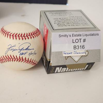 Fergie Jenkins HOF 7/21/91 OMLB Signed Autographed Baseball