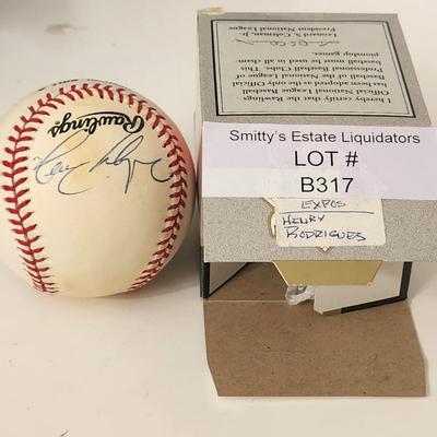 Henry Rodriguez Expos OMLB Signed Autographed Baseball