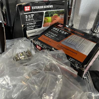 Screws Brad nails and washers