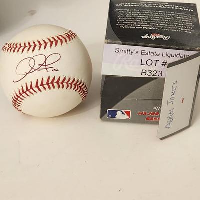 Adam Jones 10 Baltimore Orioles OMLB Signed Autographed Baseball