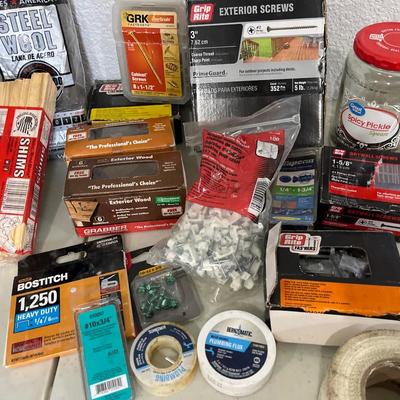 Large lot of screws and misc