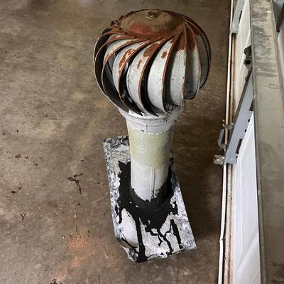 Metal Roof Turbine & Ceramic Chimney Pot (G-RG)