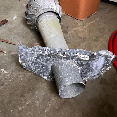 Metal Roof Turbine & Ceramic Chimney Pot (G-RG)