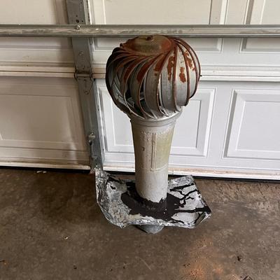 Metal Roof Turbine & Ceramic Chimney Pot (G-RG)