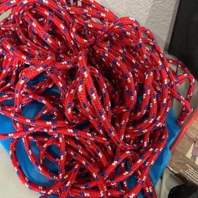 Camping gear with fishing reel