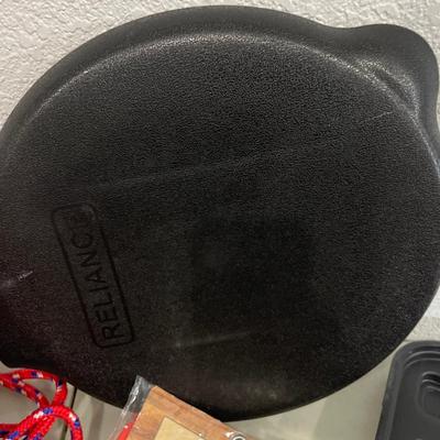 Camping gear with fishing reel