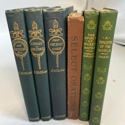 Antique book lot