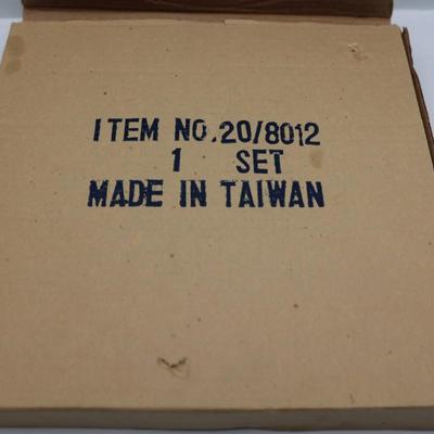 Vintage Glass Top Florida Tray and Coasters