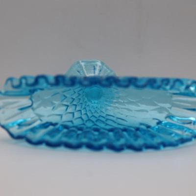 Vintage Art Glass Fan Vase
