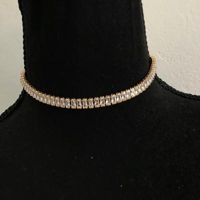 Rhinestone Choker Fashion