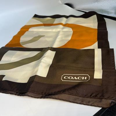Emanuel Ungaro & Coach scarves with shoe covers