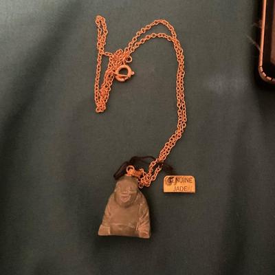 Vintage Jade Necklace Pendant