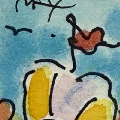 Authentic PSA Certified Peter Max Mixed Media Painting