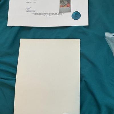 Hand Signed Pablo Picasso Print with COA