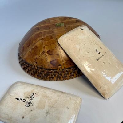 Mini Bassano trays, wood bowl & keys