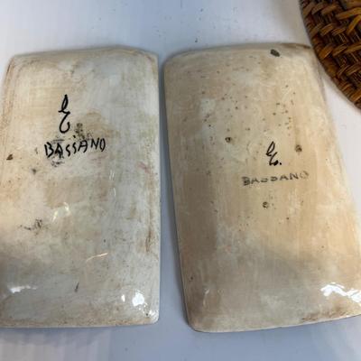 Mini Bassano trays, wood bowl & keys