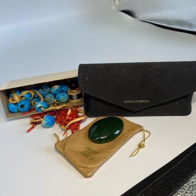 Stones & eyeglass case