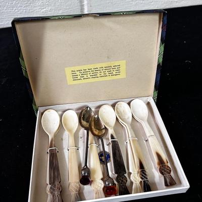 Horn Egg Spoon Set