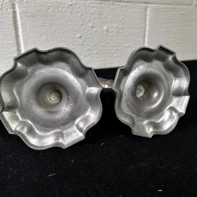 Pewter Candlesticks (pair)