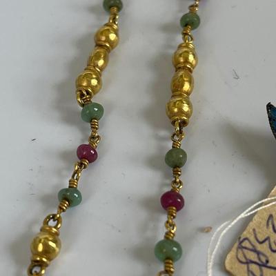 Necklace and hairpin