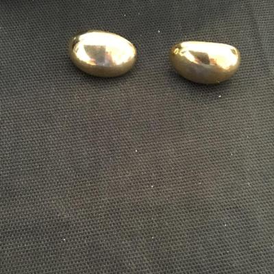 Vintage Bergere gold tone earrings