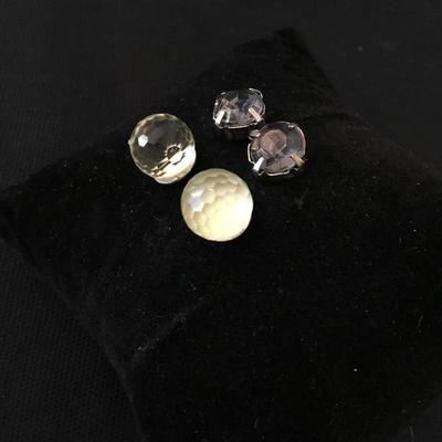 Cute glass ball stud earrings