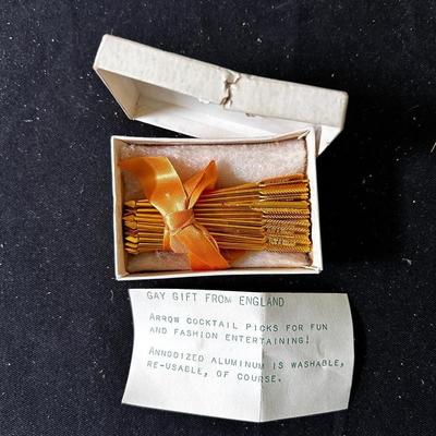 Aluminum cocktail picks, England