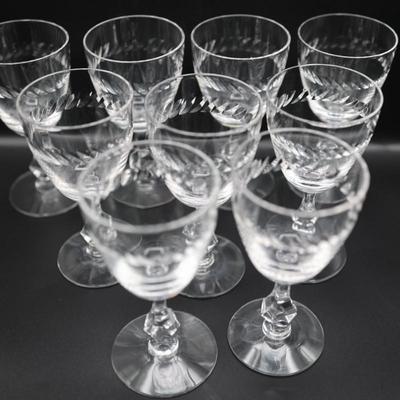 Vintage Stemware Set of Glasses
