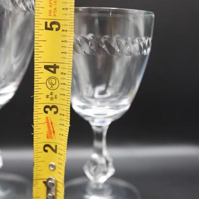 Vintage Stemware Set of Glasses