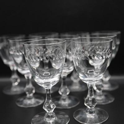 Vintage Stemware Set of Glasses