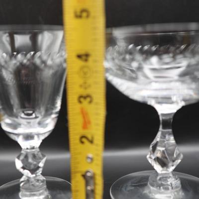 Vintage Stemware Set of Glasses