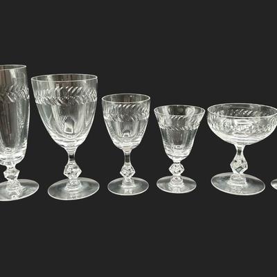Vintage Stemware Set of Glasses